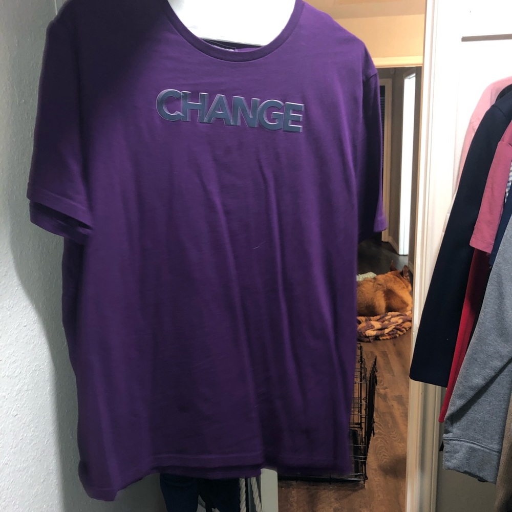 “Change” purple Men’s Express t shirt